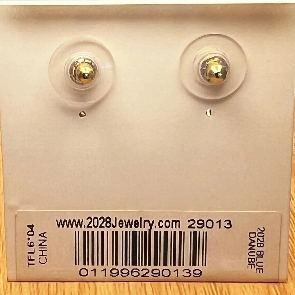 2028‎ Collection Blue Danube Drop Earrings New